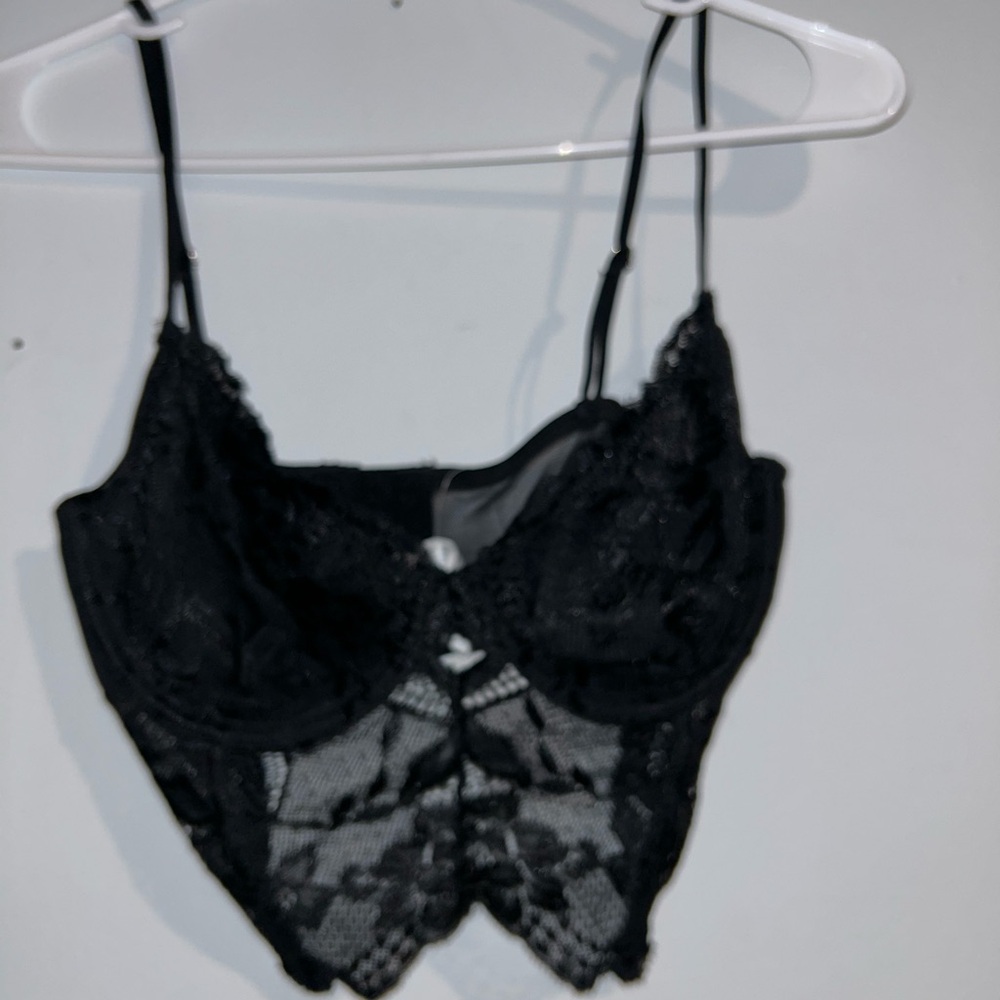 Black Lace Bra